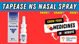 Tapease NS Nasal Spray  Tapentadol  strong painkiller🤔 [upl. by Areht20]