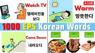 1000 Korean EPS TOPIK words  Improve Vocabulary [upl. by Day787]