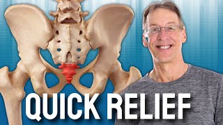 Quick Relief For Tail Bone Pain Coccydynia [upl. by Zebe116]