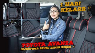 Toyota Avanza Microfiber Terbaik Hasil Bener Bener Keren ⁉️ classic 1 interior [upl. by Ylelhsa]