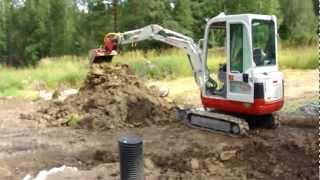 Takeuchi TB016 Digging foundation [upl. by Cilla239]