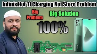 infinix hot 11 play charging not save  Charging Not Store Problem Solution [upl. by Dix]