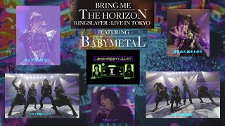 Reactions 4ch BRING ME THE HORIZON  KINGSLAYER ft BABYMETAL 【NEXFEST】 [upl. by Darsie]