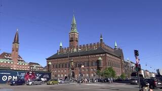 Copenhagen Denmark  Copenhagen City Hall Københavns Rådhus 2018 [upl. by Ahsinav989]