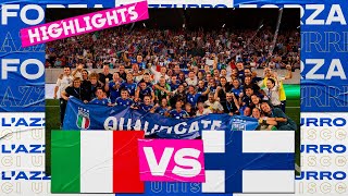 Highlights ItaliaFinlandia 40  Femminile  Qualificazioni Women’s EURO 2025 [upl. by Duky752]