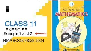 class 11 Maths National Book Foundation exercise 23 example 1 and 2 [upl. by Moody155]