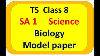 sa1 biology paper class 8 2023 science sa1 question paper 2023 8th class answers [upl. by Aeslehs]