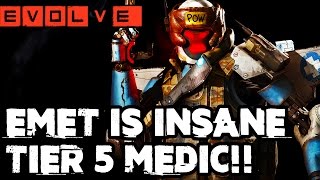 EVOLVE EMET GAMEPLAY  TIER 5 HUNTERS Evolve Gameplay Walkthrough  Multiplayer XB1 1080p [upl. by Aneeuqahs]