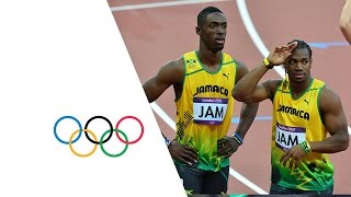 Mens 4x100m Round 1 Highlights  Jamaica amp USA Win  London 2012 Olympics [upl. by Petey]