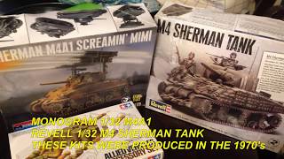 Monogram  Revell M4A1 135 Sherman Tank Build [upl. by Inahet]