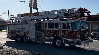 Gibbstown Ladder 2116 Responding [upl. by Ruhtracm]