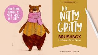 Effortless texture in Procreate with allnew The Nitty Gritty Brushbox [upl. by Wiles]