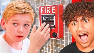 Kid PULLS FIRE ALARM To Skip Test [upl. by Gilcrest]