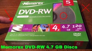 ✅ How To Use Memorex DVDRW 47 GB Discs Review [upl. by Elisabet]