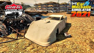 Dirt Late Model restoration  Car Mechanic Simulator 2021 [upl. by Ahsinroc]