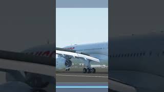 A330 landing Xplane mobile xplane aviation xplanemobile [upl. by Olive]