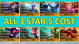 Set 12 ALL 5 Cost Units 3 Star ⭐⭐⭐ [upl. by Lekym]