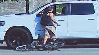 Bicyclist sought in road rage stabbing [upl. by Abana953]