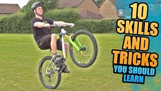 10 MOUNTAIN BIKE SKILLS AND TRICKS YOU SHOULD LEARN [upl. by Martinelli]