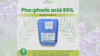 Phosphoric Acid 85  Food Grade  Shamrock Overseas Limited [upl. by Laresa]