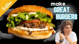 Refikas Special Burger Recipes  All Tips For The Perfect Burgers With Different Patties 🤩 [upl. by Aninaj]