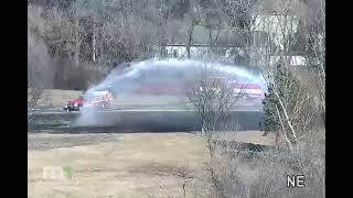 Scenes from the Mendota Heights Grass Fire Along I35E and Highway 62 [upl. by Amein]