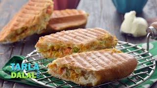 Cream Cheese Veg Panini by Tarla Dalal [upl. by Town]