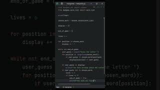 Hangman using Python Programming [upl. by Avron]