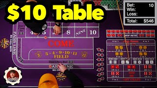 My Favorite Craps Strategy on a 10 Table [upl. by Gnof]