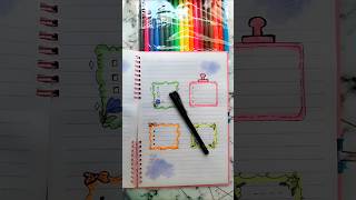 Paper Notes Doodle Draw frame doodles for your plannershortsfeed art painting viralvideo [upl. by Georgeta]