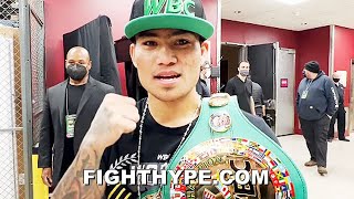 MARK MAGSAYO IMMEDIATE REACTION AFTER BEATING GARY RUSSELL JR MESSAGE TO PACQUIAO WITH NEW BELT [upl. by Beniamino]