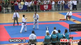 2015 WSKA  Senior Men Individual Kumite Final [upl. by Buehler]