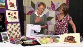 Needlefelting Machine Demo with Jennie Rayment and Valerie Nesbitt [upl. by Boj]