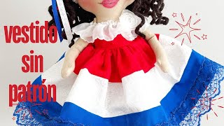 Crea un Vestido para Tu Muñeca SIN Usar Patrones  Fácil y Rápido [upl. by Melany842]