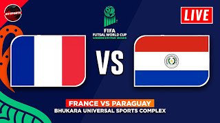 🔴 FRANCE vs PARAGUAY  Quarter Finals FIFA Futsal World Cup 2024 Fixtures Today [upl. by Lisab]