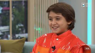 Leo Mkrtchyan 🇦🇲 JESC 2024 interviewed on Aravot Luso 23102024 [upl. by Joette]