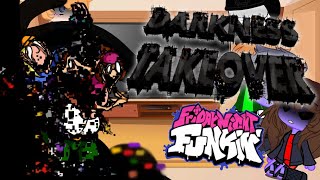 Friday night funkin reacts to VS Darkness Takeover  Corrupted Family Guy Glitch Gacha club [upl. by Vil]