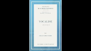 Vocalise Rachmaninoff for Cello and Piano [upl. by Nesyrb315]