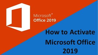 How to Activate Microsoft Office 2019 [upl. by Aiotal162]