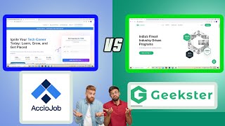 Geekster vs Acciojob job which is best Geekster vs Acciojob Geekster vs Acciojob which is best [upl. by Adnalro165]