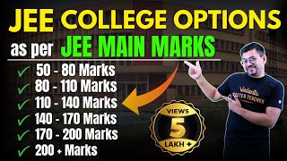 JEE 2024 College Options as per JEE Main Marks  JEE Mains 2024  Harsh Sir VedantuMath [upl. by Ellennahs]