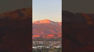 Short tour of the view of Pikes Peak from the University of Colorado Colorado Springs campus [upl. by Beard550]