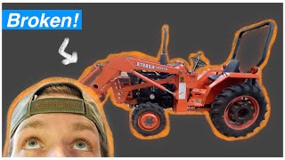 Kubota L2250 Power Steering Problem and Fix [upl. by Laersi]