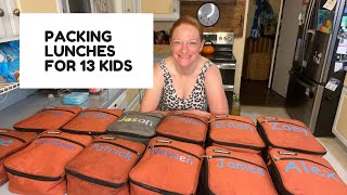 PACKING LUNCHES FOR 13 KIDS [upl. by Finlay234]