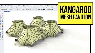 Rhino Grasshopper Kangaroo Mesh Pavilion [upl. by Manup]