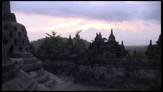 Sunset at Borobudur Temple [upl. by Einneg]