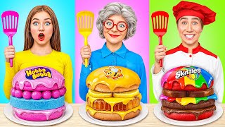 Me vs Grandma Cooking Challenge  Kitchen Hacks and Tricks by Multi DO Smile [upl. by Anujra]