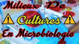 les milieux de cultures en microbiologie اوساط الزرع في الميكروبيولوجيا [upl. by Yelram]