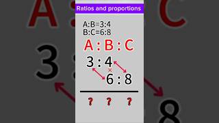 How to solve ratios youtubeshorts shorts ratio proportions simplification [upl. by Einhapets]