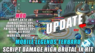 SCRIPT HIGH DAMAGE BRUTAL MOBILE LEGEND TERBARU 2024  NO BAN DRONE VIEW UPDATE 1025 [upl. by Zebulon296]